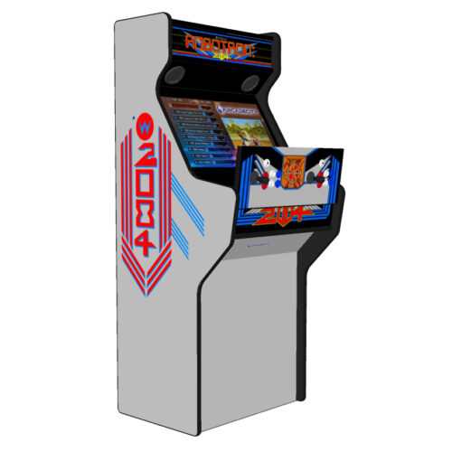 Robotron 2084, 27 Inch full size arcade machine, 5000 games,120w subwoofer - panel open