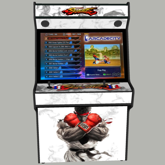 Street Fighter v5 Arcade Machine, 5000 Games, 43 inch screen, 120w subwoofer - middle