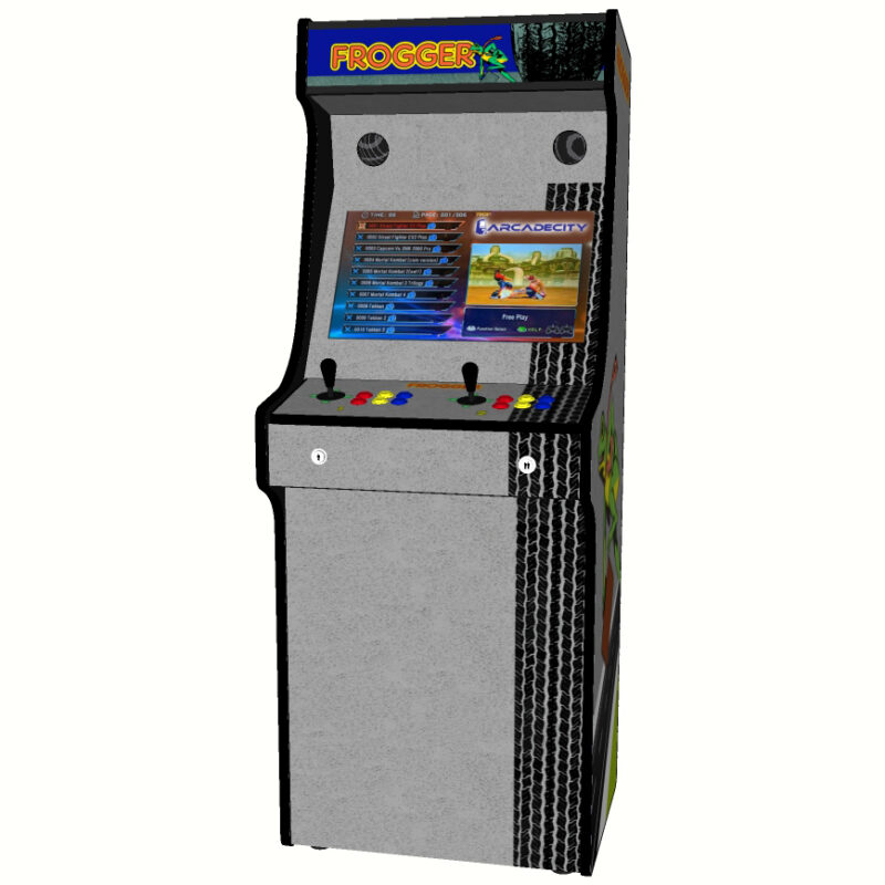 Frogger, Upright Arcade Machine, 3000 Games, 120w subwoofer, 24 inch