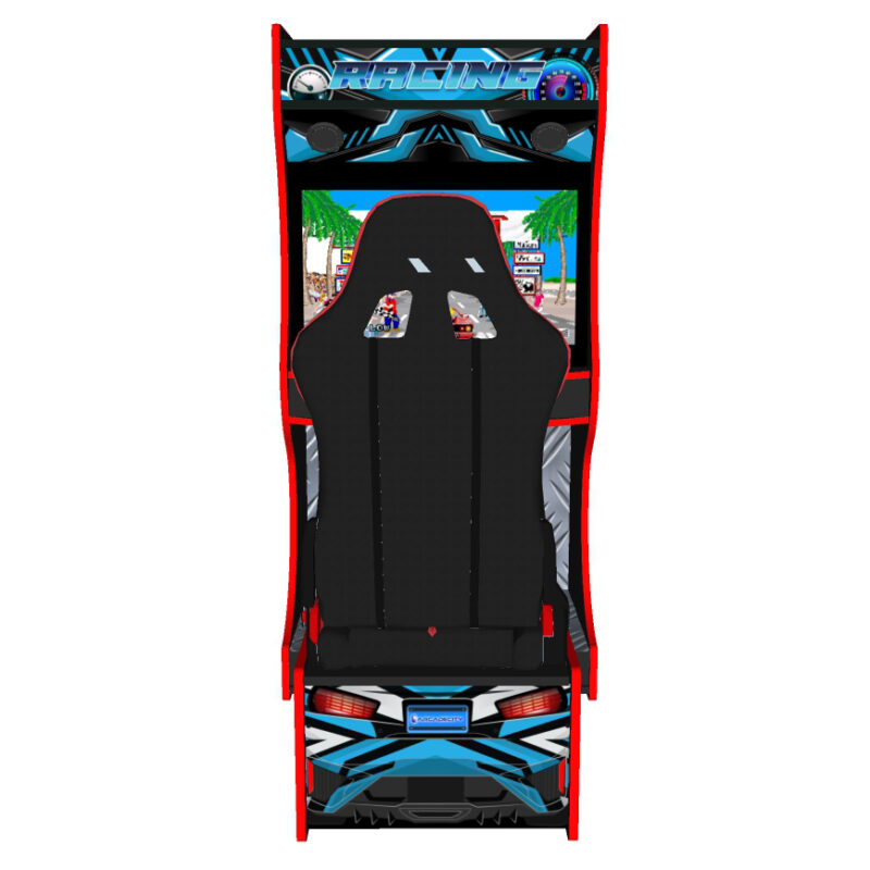 Racing Simulator with 32 Inch Screen, 120W Subwoofer and Racing Seat ...
