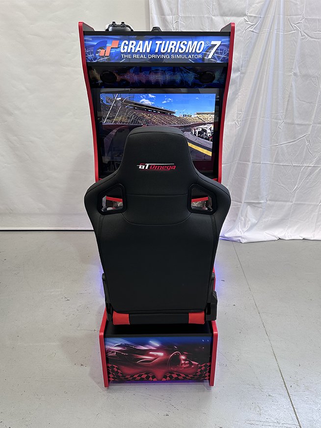 Gran Turismo 7 Racing Simulator with 32 Inch Screen, 120W Subwoofer and Racing Seat - centre