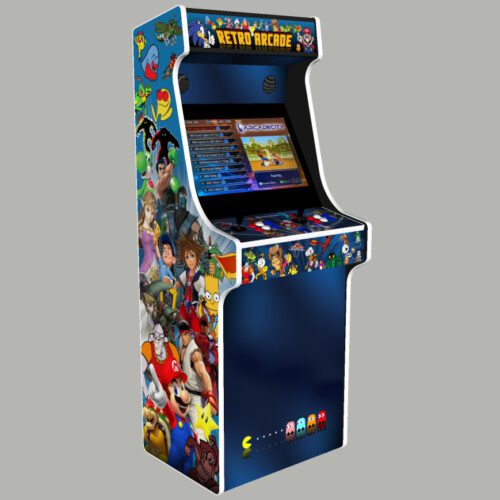 Retro Arcade Multicade v2, Upright Arcade Machine, 3000 Games, 120w subwoofer, 24 inch - left