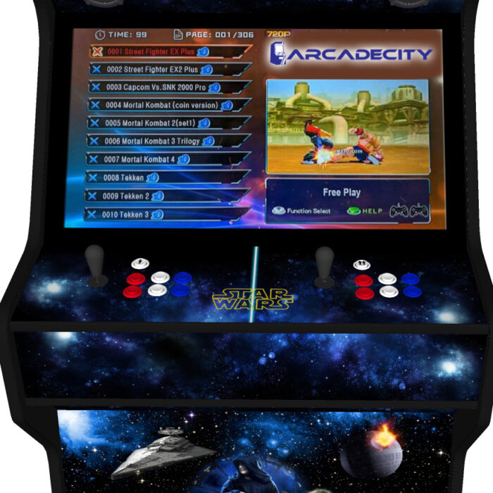 Star Wars Arcade Machine, 5000 Games, 32 inch screen, 120w subwoofer - controller